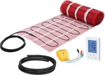 50 Sqft Electric Radiant Floor Heating Mat With Smart Thermostat - Easy Install New. Price: $259.99.