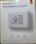 Sealed Honeywell Home T2 Non-programmable Thermostat Backlit Display RTH5160D New. Price: $37.95.