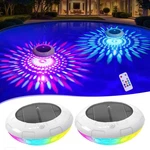 Floating Pool Lights W/remote, 6.5 Inch Rgb Solar That With... New. Price: $57.69.