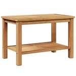 Coffee Table With Storage Shelf Solid Teak Wood Outdoor Terrace Vidaxl New. Price: $79.99.