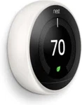 Google Nest Learning Thermostat (A0013) 3RD Gen Matte White Open Box. Price: $110.00.