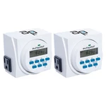 Autopilot 7 Day Dual Outlet Digital Programmable Light Timer Controller, 2 Pack New. Price: $61.84.