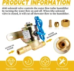 Replacement 4040 Water Solenoid Valve For Aprilaire Humidifiers Fits 400/500/6 New. Price: $36.18.