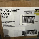 Viega Heat/cool Non-programmable Proradiant Thermostat 15116 New. Price: $40.00.