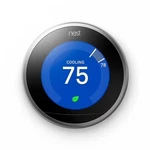 Google Nest 3RD Generation Learning Wifi Thermostat: T3007ES Stainless Steel A+ Open. Price: $114.99.
