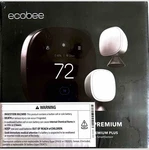 Ecobee Thermostat Premium Plus Pack (includes 2 Smartsensors) New. Price: $275.00.