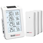 Baldrtherm Solar Photosensitive Three Channel Thermo-hygrometer With 3 Sensors New. Price: $34.95.