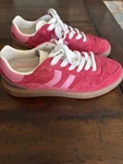 Red Pink Coolway Goal Sneakers Size 9 With Box Pre-owned. Price: $50.00.
