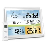 Luvuokye PT20A Wireless Weather Station Lcd Display Temp Humidity Forecast Clock Open. Price: $25.99.