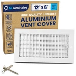 Aclaminaire 12X6 Duct Hole Aluminum Supply Register Adjustable Hvac Vent Cov New. Price: $56.70.