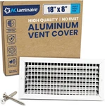 Aclaminaire 18X8 Duct Opening Adjustable Aluminum Hvac Register Vent Cover Grill New. Price: $52.99.