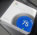 Google Nest Learning Thermostat Programmable Digital Display Dial Stainless Ste New. Price: $160.00.