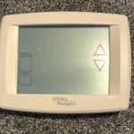 White-rodgers 1F95-1277 Touchscreen Programmable Thermostat, Digital, Open. Price: $35.00.