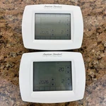 Set 2 American Standard TH8110U1037 ACONT800AS11AAA 7DAY Programmable Thermostat Used. Price: $150.00.