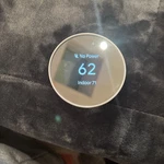 Used Google Nest Thermostat Smart Wi-fi Battery White Mirror Display. Price: $27.99.