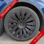 Style 2 - Set Of 4 Tesla Model 19 Inch Wheel Covers Amazing Range Silver Logo New. Price: $103.23.