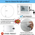 Universal Lock Box With Key,clear Large Thermostats Guard For Ther... New. Price: $20.95.