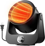 Flowbreeze Electric Space Heater Oscillating 2S Instant 1500W Ptc Ceramic Black Open. Price: $64.00.