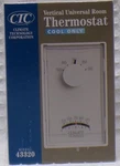 Ctc Vertical Universal Room Thermostat Cool Only Model 43320..............3 Wall New. Price: $14.99.