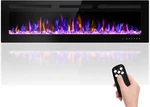 Betelnut 68" Electric Fireplace Wall Mounted And Recessed With Remote Control... New. Price: $523.86.