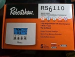 Robertshaw Digital Programmable Thermostat RS6110 New. Price: $22.00.
