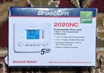 Braeburn 2220NC 2H/1C 7-DAY, 5-2 Programmable Thermostat Open. Price: $30.00.