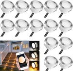 Sumaote Dimmable Led Deck Lights With App Control, 16 Pack, D45 Warm - White New. Price: $110.99.