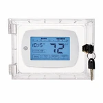 Lucite Clear Acrylic Thermostat Box W/2 Keys, Frontlock Fit 6.5"L 5"W 19Z New. Price: $18.95.