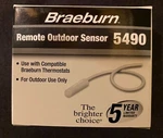 Braeburn 5490 Remote Outdoor Sensor Upc 33732 00530 New. Price: $19.00.