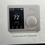 Box- Vine Wifi Smart Thermostat- TJ-610E- Amazon Alexa/google Assistant. Price: $54.00.