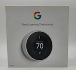 Google Nest 3RD Generation Learning Thermostat Smart Wifi - White T3017US Used. Price: $79.99.
