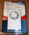 Lux LV11 Mechanical Line Voltage 120V Heat Thermostat Mercury Free White New. Price: $19.99.