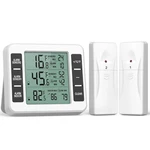 (upgraded) Amir Refrigerator Thermometer, Wireless Indoor Outdoor Freezer New. Price: $36.80.