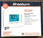 Braeburn 1030 1H/1C Non-programmable Thermostat With 4.4IN Display New. Price: $35.00.