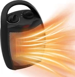 Small Portable Space Heater For Indoor Use - Lutntc 1500W Safe And Quiet Ceramic New. Price: $57.63.