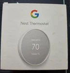 Google Nest Programmable Wifi Smart Thermostat Snow Open. Price: $48.00.