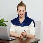 Caromio Weighted Heating Pad For Neck And Shoulders - 22"X19", Navy Blue New. Price: $41.94.