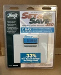 Hunter Set & Save 7-DAY Digital Programmable Thermostat White 44350 Nip New. Price: $29.99.