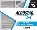 Aerostar 16X25X5 Merv 13 - Count Pleated Hvac, Furnace Air Conditioner New. Price: $108.21.