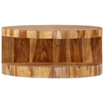 Solid Acacia Round Coffee Table Wooden Side Furniture Vidaxl New. Price: $182.99.