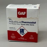 Gaf Master Flow Adjustable Thermostat For Power Attic Vents 900321 (new Other) Open. Price: $28.00.